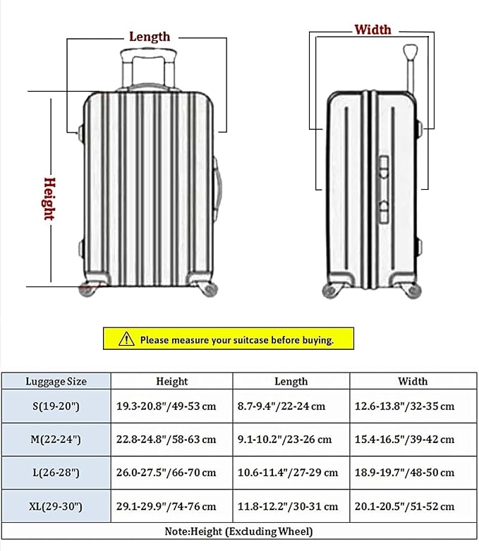 7-Mi Travel Trolley Case Cover Protector Suitcase Cover 19"-20" Trolley case - Image 6