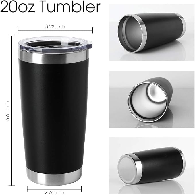 HASLE OUTFITTERS 20oz Tumblers Bulk Stainless Steel Cup - Image 2