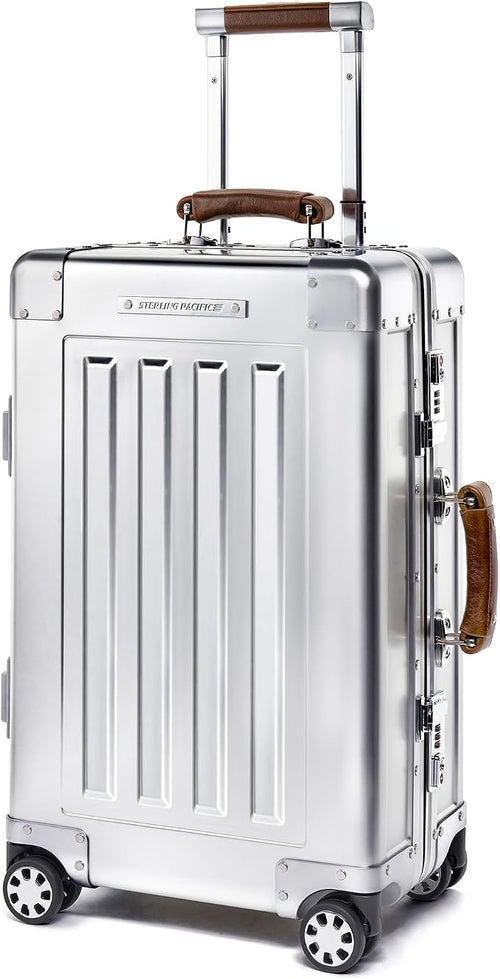 40L Cabin Travel Case – Full Aluminum Four Wheel Carry On Luggage, Italian - Image 2