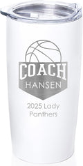 Lifetime Creations Personalized Basketball Coach Tumbler: Custom Basketball by LifetimeCreations