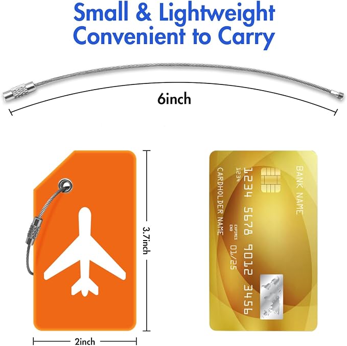 8pack Luggage Tags for Suitcases - Image 2