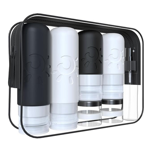 18 Pack travel Bottles for Toiletries, TSA Approved Silicone Travel Containers by ZAFIT
