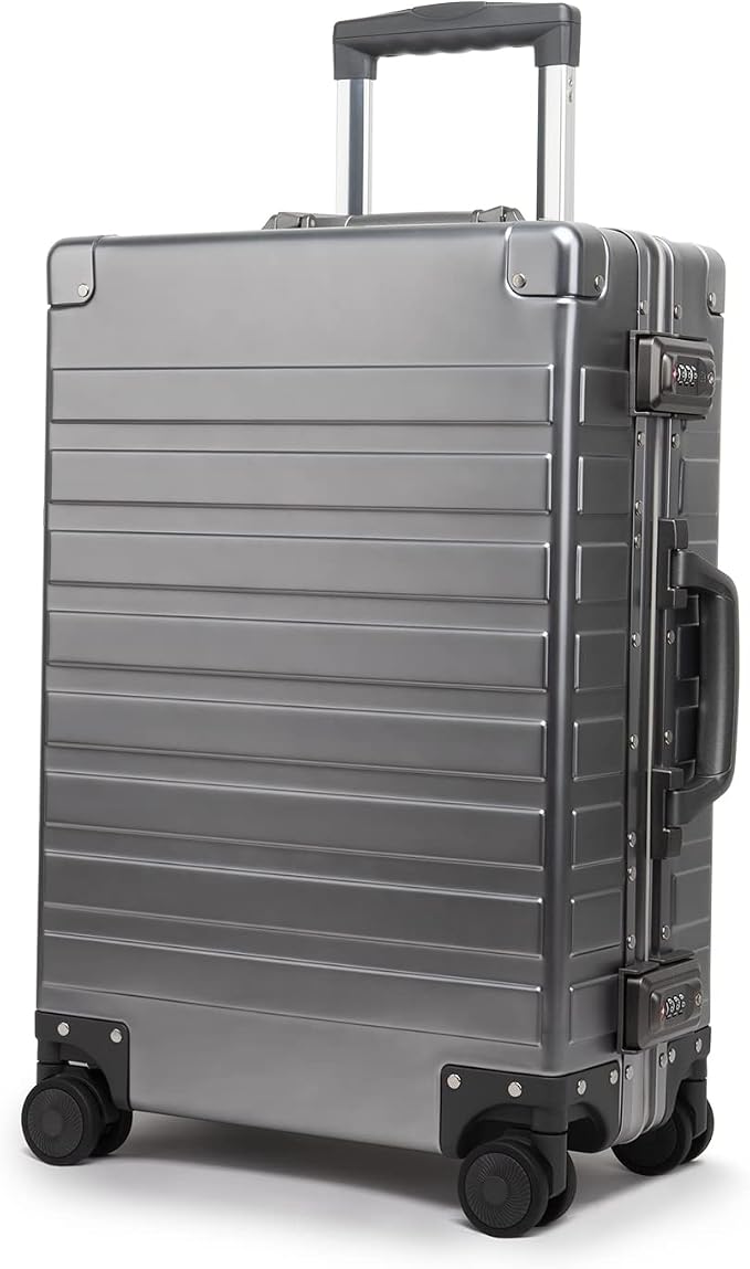 TRAVELKING All Aluminum Carry On Luggage by TRAVELKING
