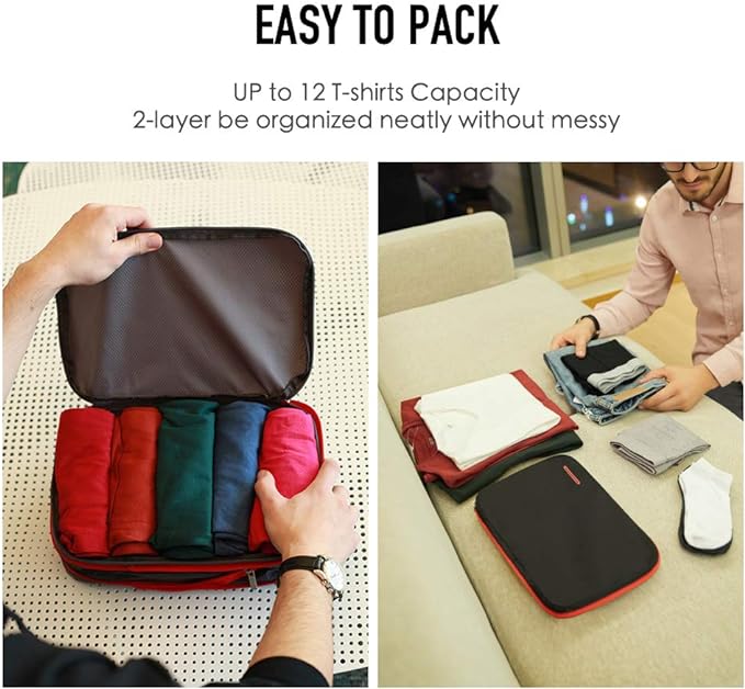 Bee Nesting Waterproof Compression Packing Cubes, Travel Packing organizers - Image 4