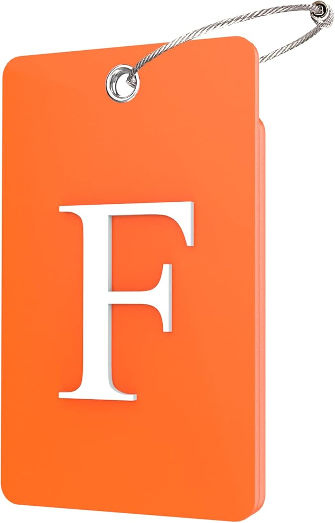 Gostwo 2 Pack Luggage Tags for Suitcases, 26 Initial Letter Travel Luggage by Gostwo