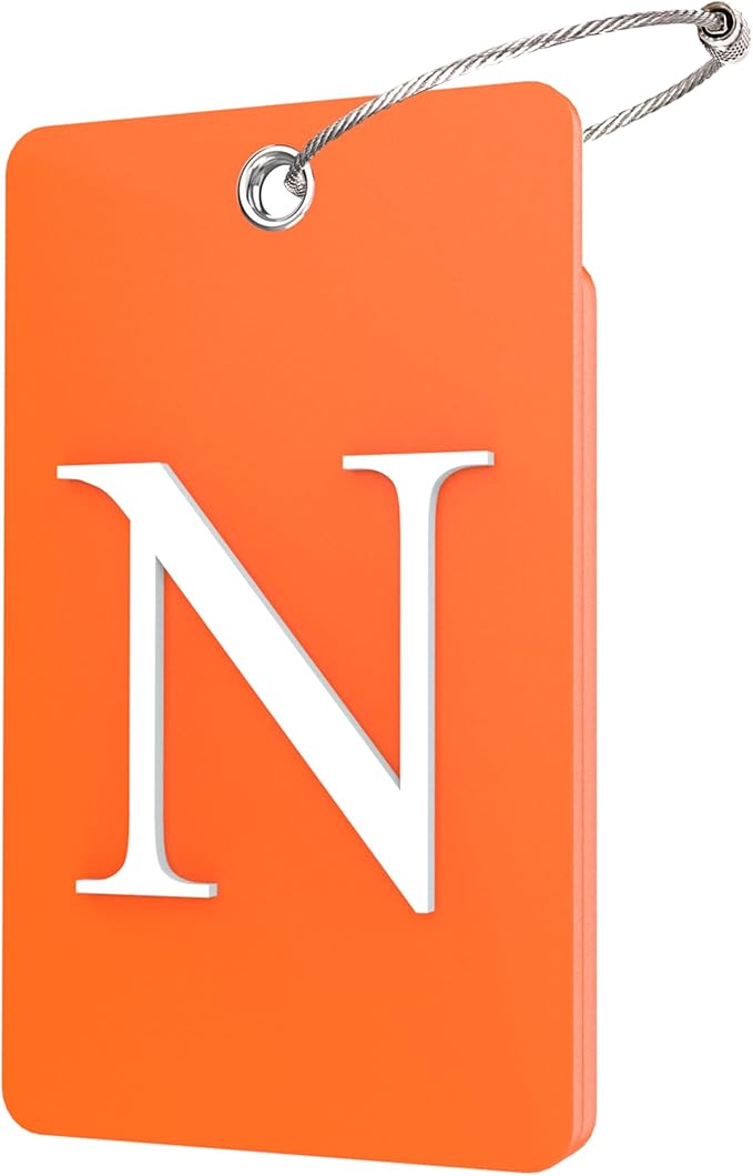 Gostwo 2 Pack Luggage Tags for Suitcases, 26 Initial Letter Travel Luggage by Gostwo