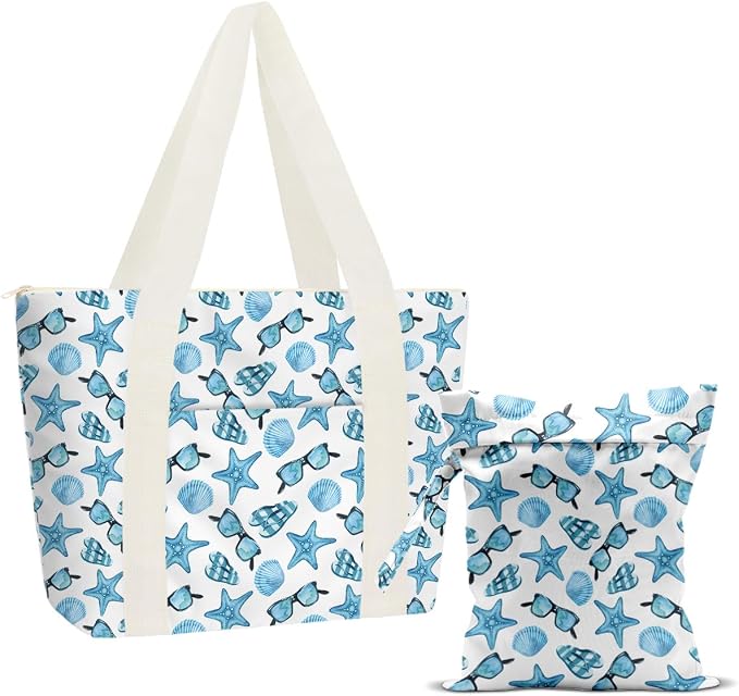 Beach Bags Wet Bag for Swimsuit Tote Bag for Friends Travel Gifts, Aloha Bags by zcyxuuw