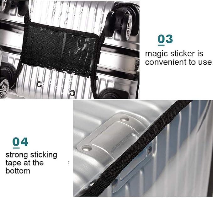 3 PCS PVC Luggage Protector Covers - Image 4