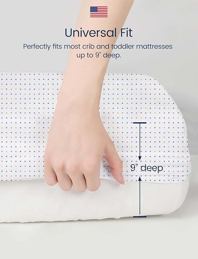 TotAha Soft Crib Sheets Girl-Hypoallergenic, Silky Comfort, Buttery Soft - Image 5