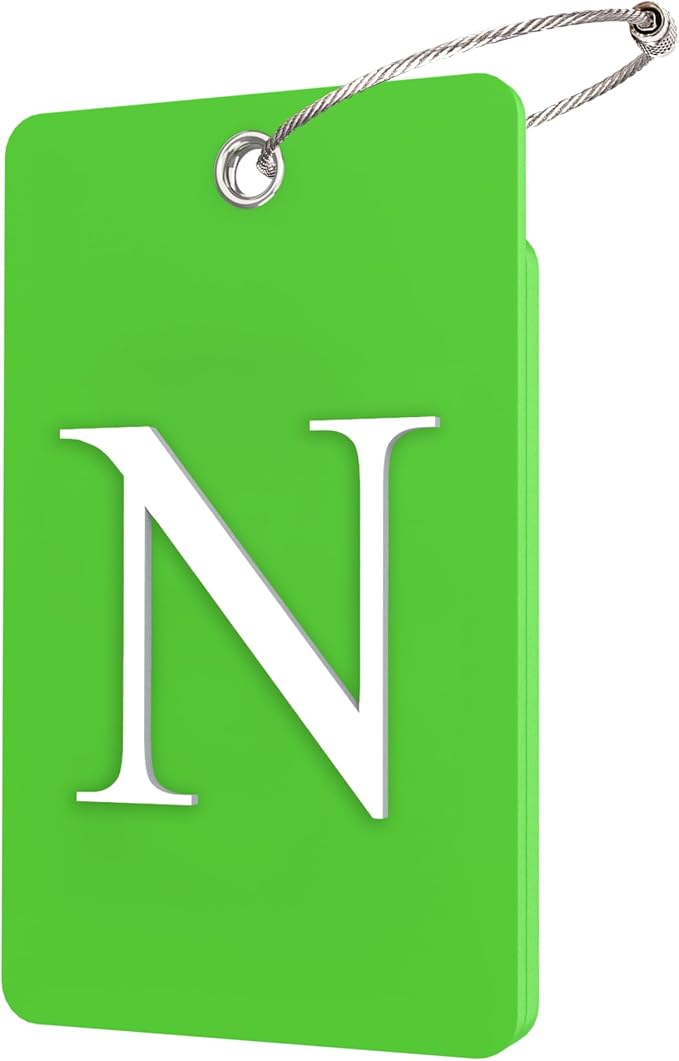Gostwo 2 Pack Luggage Tags for Suitcases, 26 Initial Letter Travel Luggage by Gostwo
