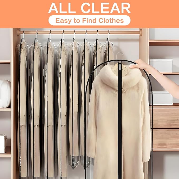 Clear Garment Bags Clothes Covers Clothes Storage Bag Clothes Storage Bag - Image 3