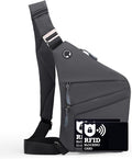 Anti Theft Crossbody Bags for Women Men, Slim Sling Bags by Ibalulu