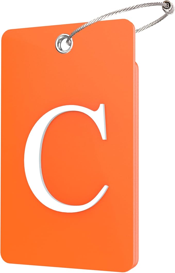 Gostwo 2 Pack Luggage Tags for Suitcases, 26 Initial Letter Travel Luggage by Gostwo