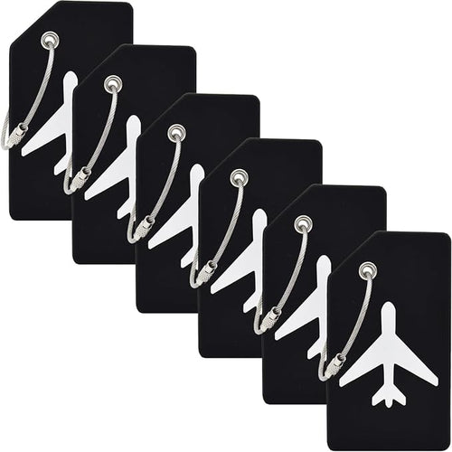 6 Pack Silicone Luggage Tag for Suitcases by MODENGKONGJIAN
