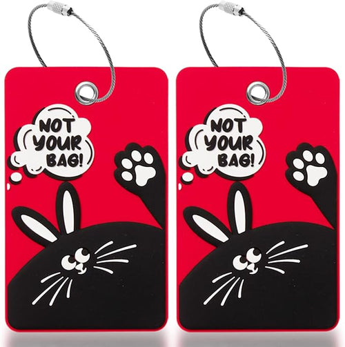 2PCS 2303 Bright Silicone Luggage tag by SIVEUMIL