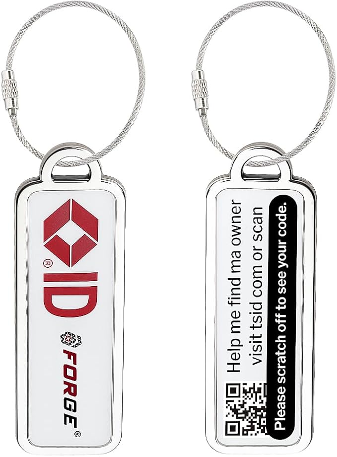 Forge Lost and Found Luggage Tags, Global Luggage Tracking Tag, WorldTracer by Forge