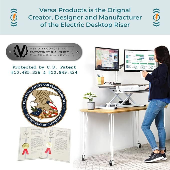 VRSADESK PowerPro™ Electric Standing Desk Converter - Image 6