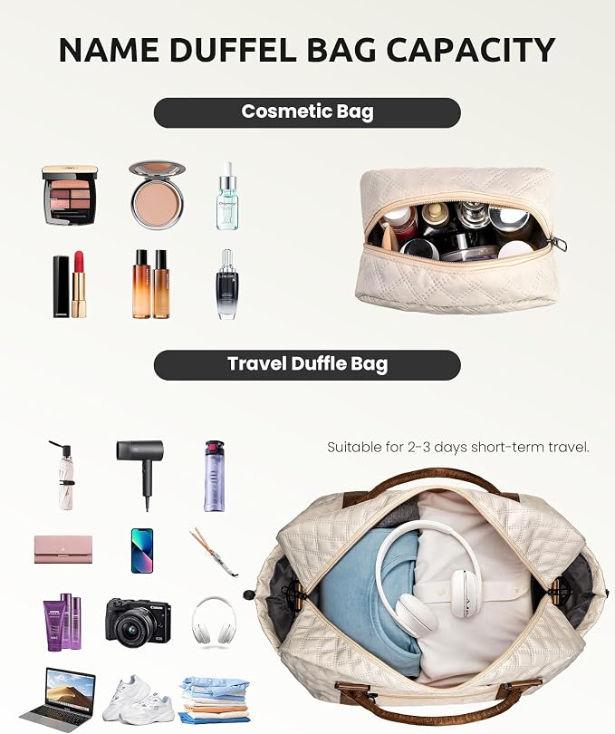 Gifts for Sister-Initial Duffle Bag - Image 3