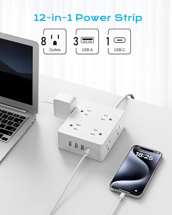 European Travel Plug Adapter, Olcorife US to Europe Type E/F Plug Adapter - Image 2