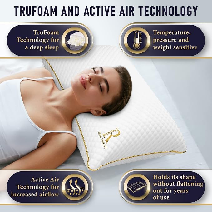 Royal Therapy King Size Pillows, Memory Foam Pillow - Image 3