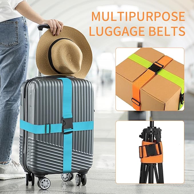 BILIONE Luggage Straps, TSA Approved Add a Bag Premium Accessory - Image 6