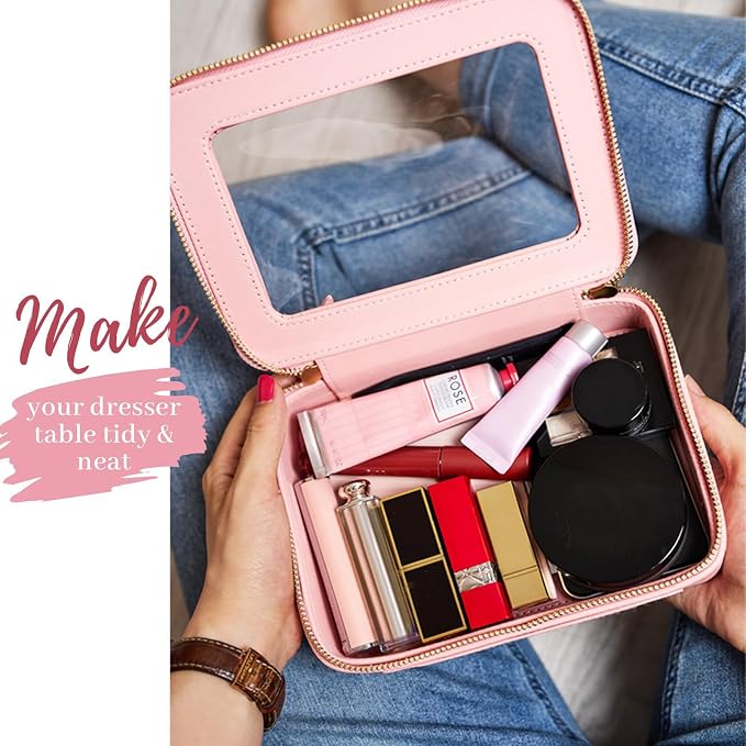 Aveniee Clear Makeup Bag Organizer Set, Portable Travel Toiletry Case - Image 6