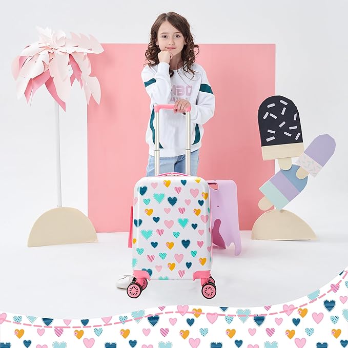 Kid’s Luggage Set 5 Piece Suitcase Set 16’’ Hardside Luggage - Image 5