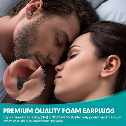 60 Pairs Bottled Earplugs for Noise Cancelling Foam EarPlugs for Sleeping Work - Image 2