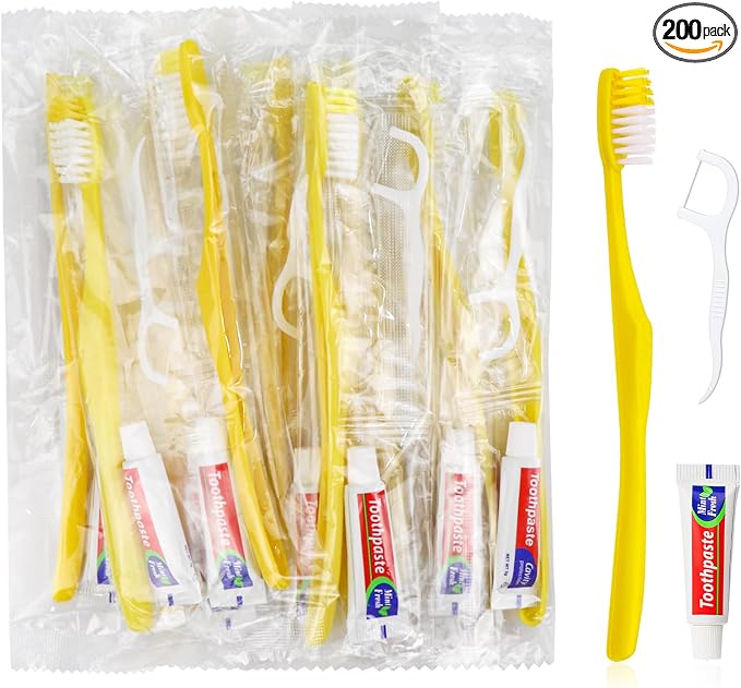 200pcs Disposable Toothbrushes by FAOEHN
