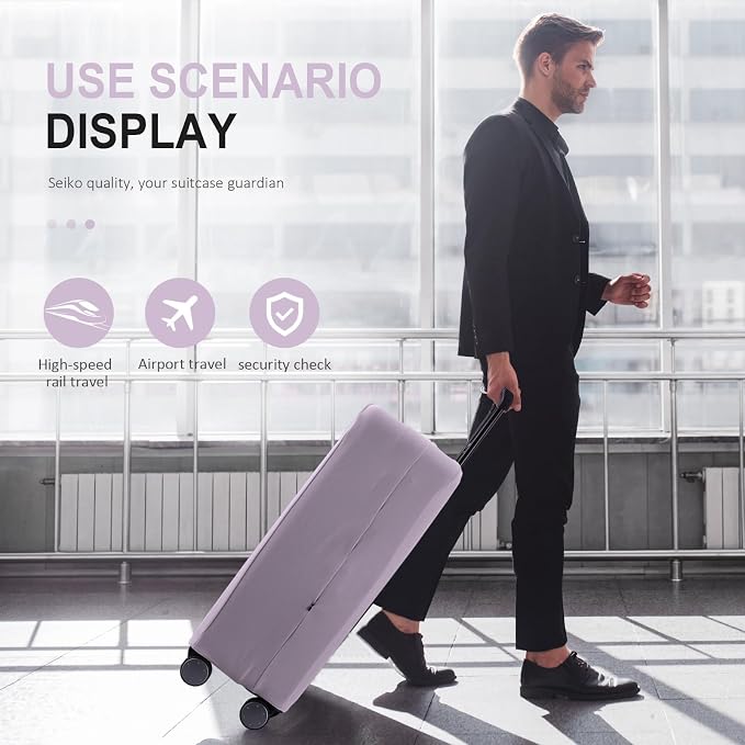 Travel Luggage Cover Protector Scratch-Resistant Fit 19-31 Inch Suitcase - Image 7