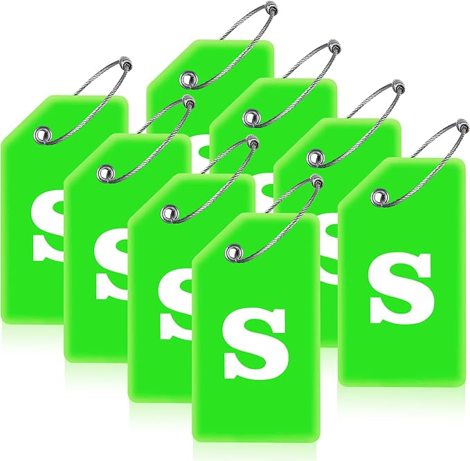 8 Pcs Luggage Tags for Suitcases, 26 Initial Letter Travel Luggage Baggage by Gostwo
