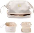 Birthday Gifts-Teen Girl Gifts Trendy Stuff Initial Large Makeup Bag by Vogewood