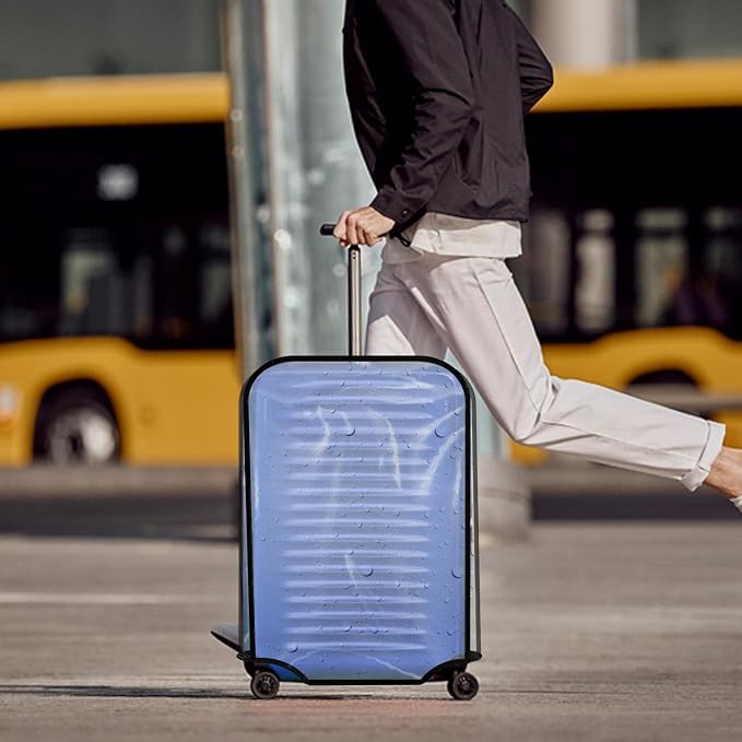 28-inch Luggage Cover Protector Clear PVC Waterproof Suitcase Covers, Travel - Image 6