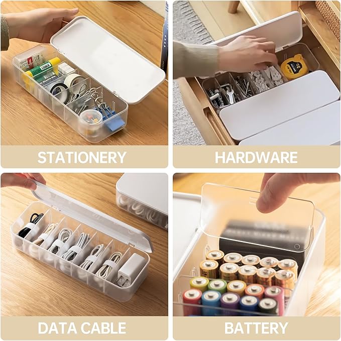 2 Pcs Cable Organizer Storage Box - Image 5