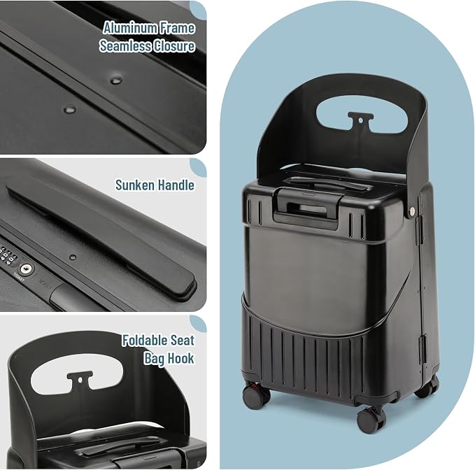 20 Inch Carry On TSA Lock Luggage - Image 2