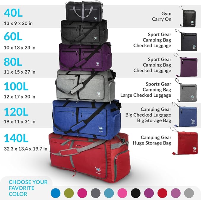 Bago Big XXL Foldable Duffel Bags - Image 11