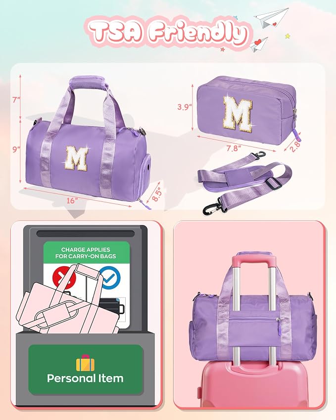 Gifts for 3 4 5 6 7 8 9 10 Year Old Girls-Girl Gym Bag - Image 3