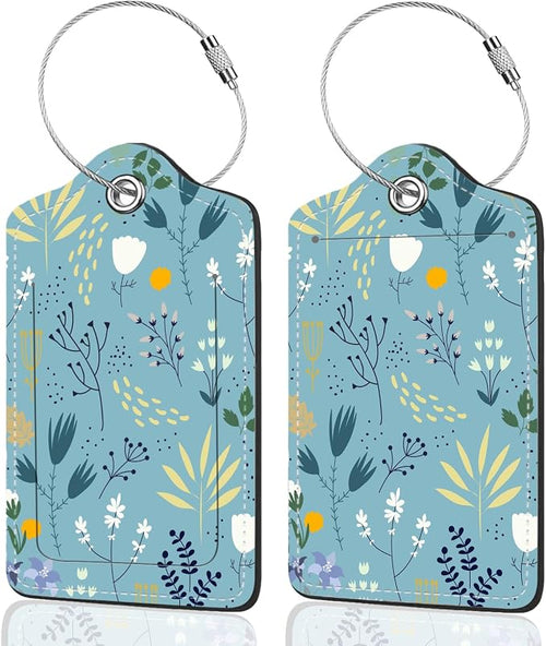 2Pack Luggage Tags for Suitcases, Cute Unique Pu Leather Cruise Luggage Tag by Unknown