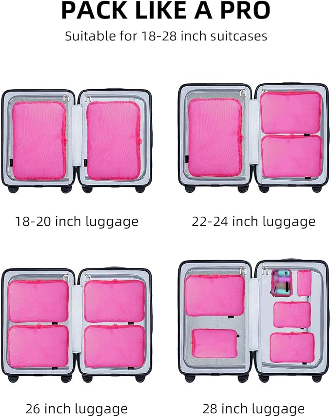 6 Set Compression Packing Cubes - Image 8