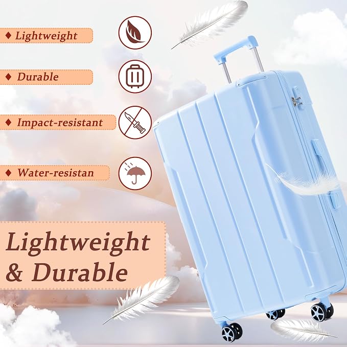 Merax 20 Inch Carry On Luggage Airline Approved, Hardshell ABS Suitcase - Image 3