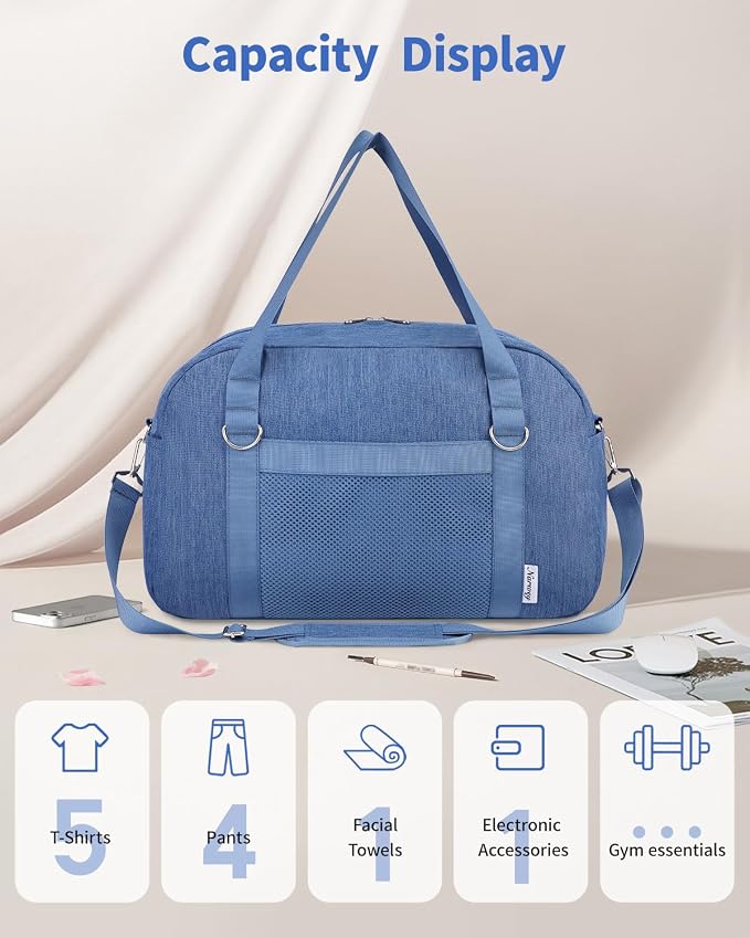 Narwey For Spirit Airlines Personal Item Bag 18x14x8, Small Duffle Bag for - Image 6