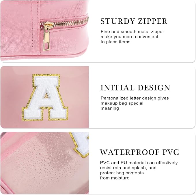 YOOLIFE Travel Clear Makeup Bag Toiletry Bag, Make up Bag Waterproof Toiletry - Image 5