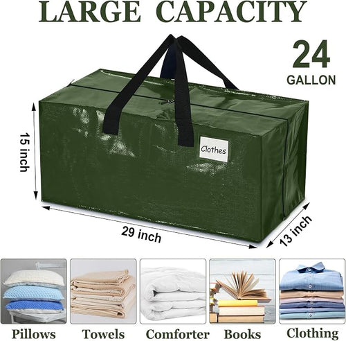 4 Pcs 24 Gallon Large Moving Bags - Image 2