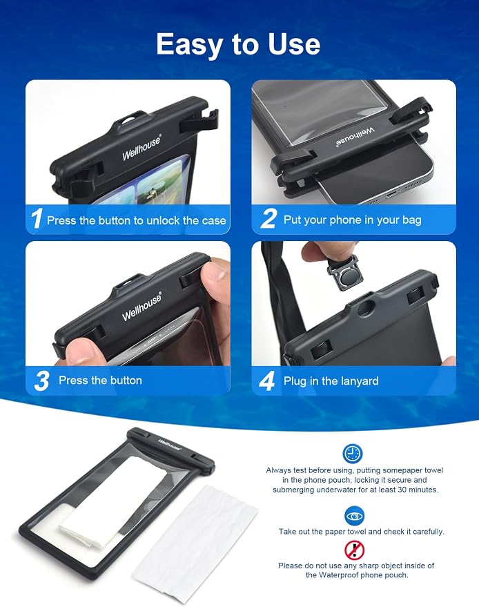 wellhouse Waterproof Phone Pouch, Waterproof Phone Case - Image 5