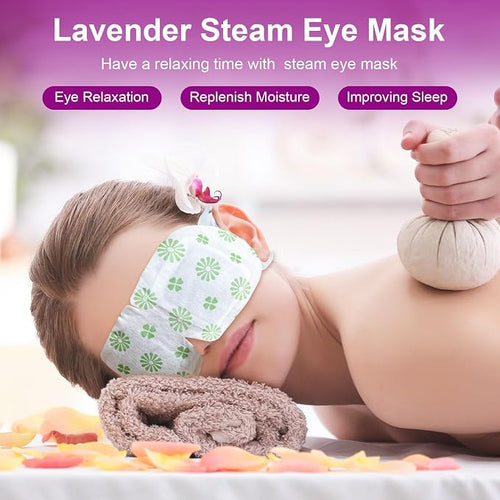 20 Packs Steam Eye Mask, Lavender Steam Eye Masks Disposable, Self-Heating - Image 2