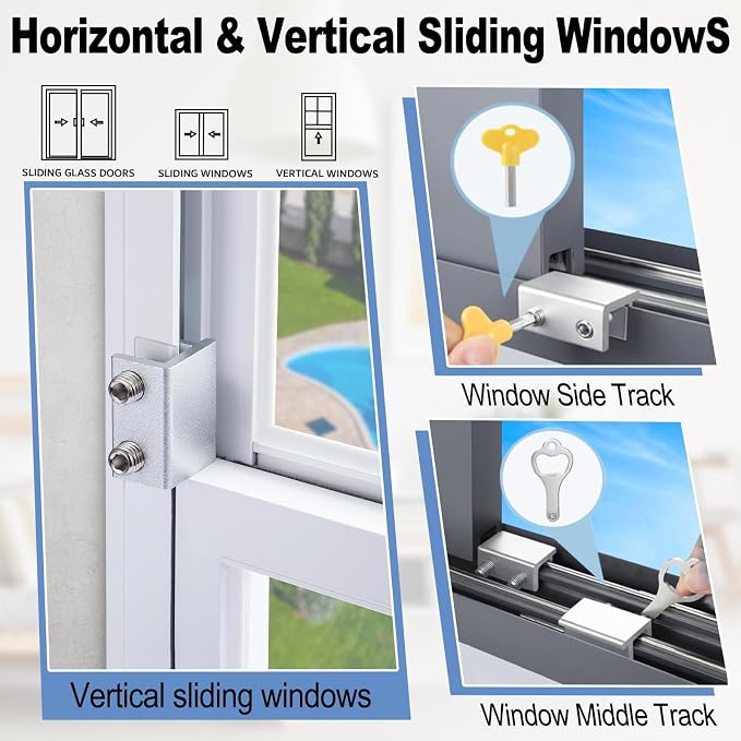 4 Sets Sliding Window Locks - Image 3