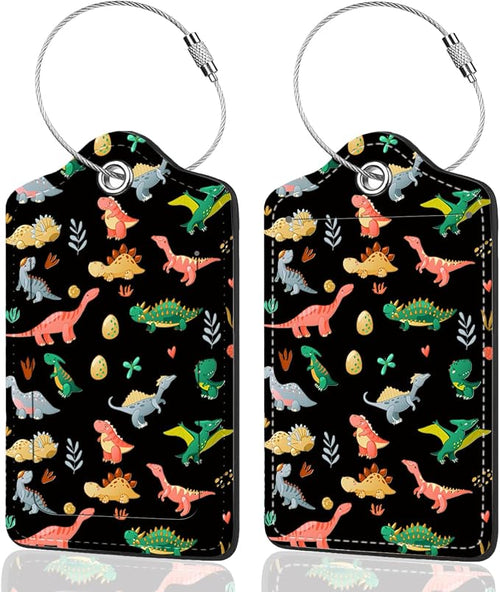 2Pack Luggage Tags for Suitcases, Cute Unique Pu Leather Cruise Luggage Tag by Unknown