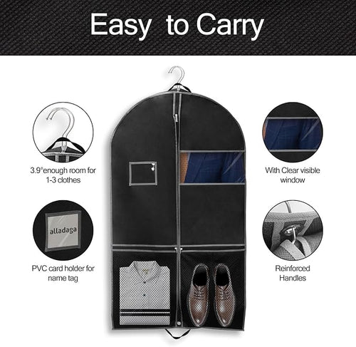 43" Garment Bag for Travel and Storage, Suit Bag - Image 2