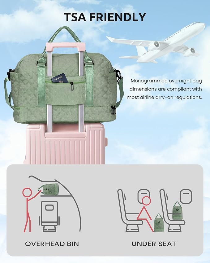 Gifts for Preteeens Girls 10-13-Initial Girl Travel Bag - Image 5