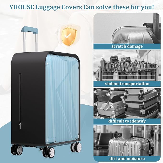 Upgraded Clear TPU Suitcase Cover Protector - Image 6